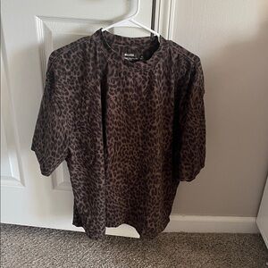 Hollister Brown Animal Print Tee